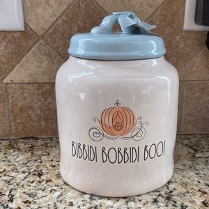 Rae Dunn Disney Cinderella BIBBIDI BOBBIDI BOO Canister NWT